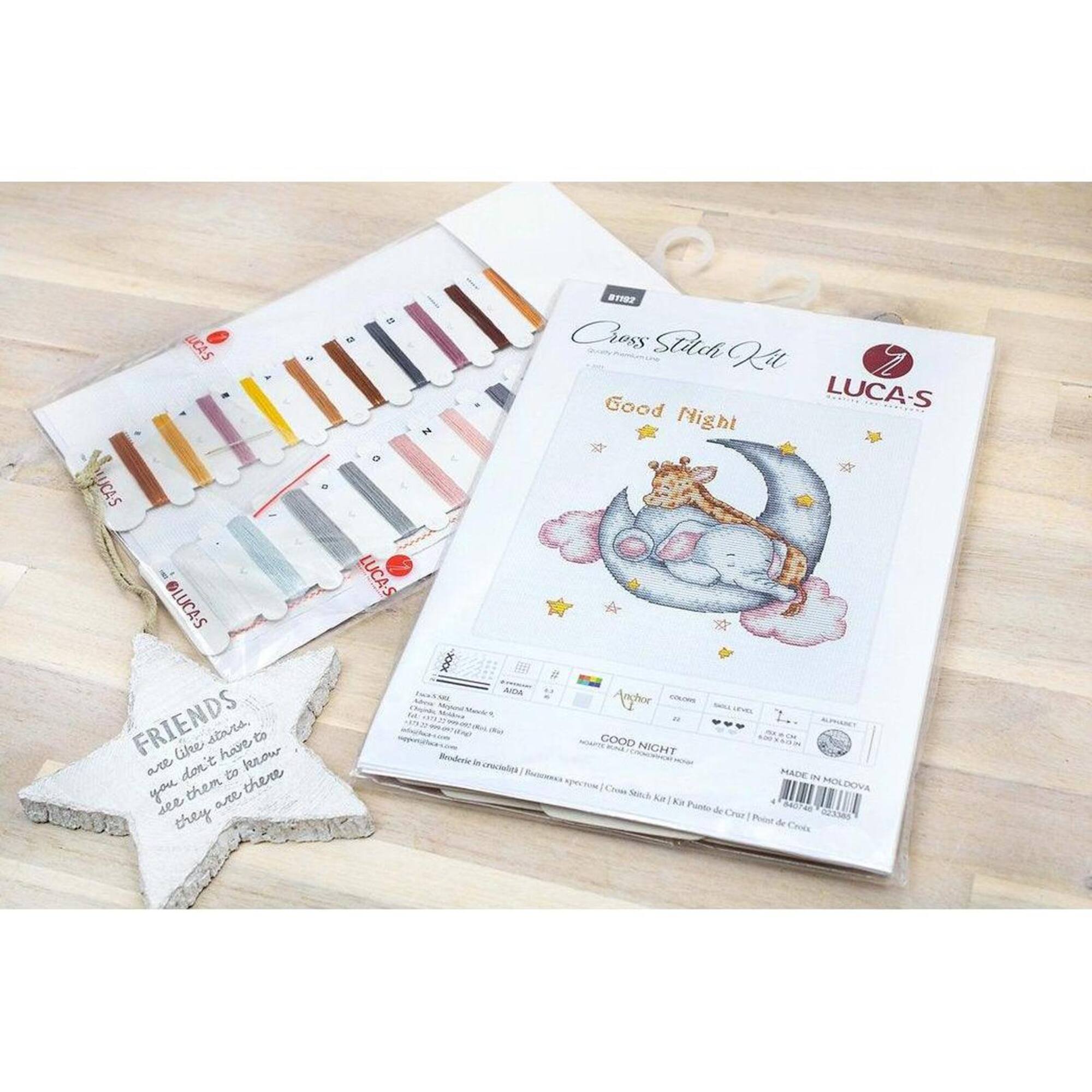 Luca-s Good Night Counted Cross Stitch Kit